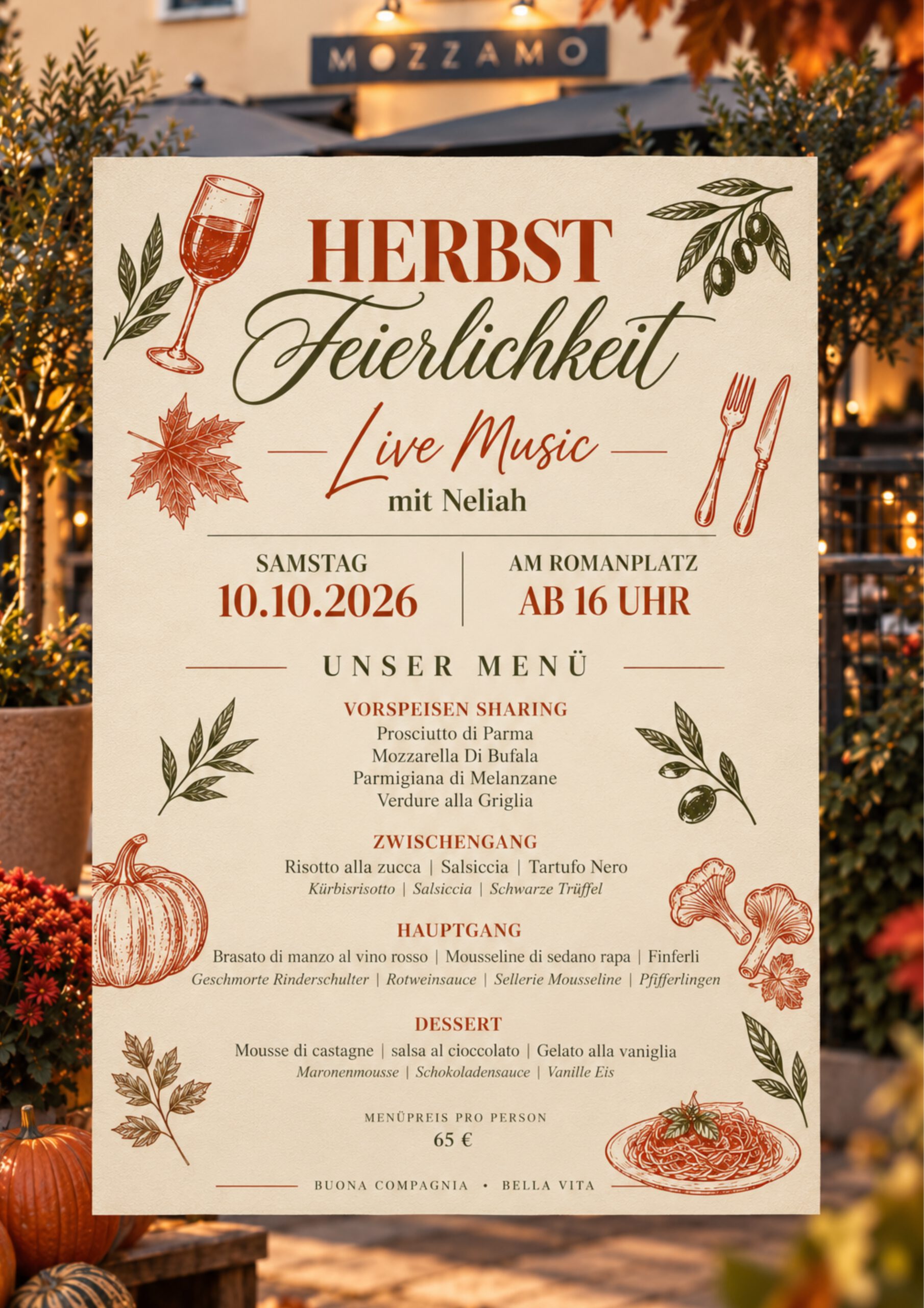 Herbstfest Mozzamo Romanplatz am 10.102026